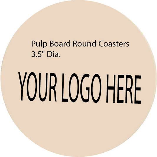3.5" 80pt Pulpboard Coaster - Rush