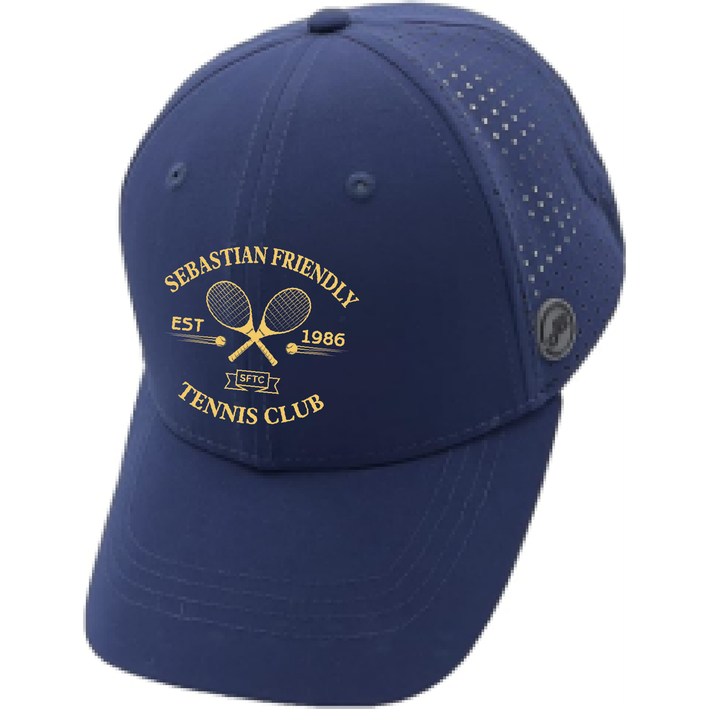 John Boy Hat with Embroidered Tennis Club Logo