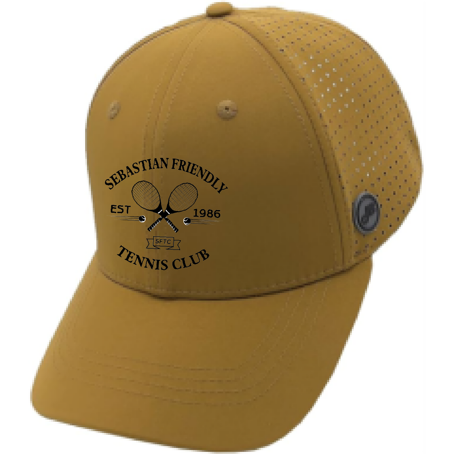 John Boy Hat with Embroidered Tennis Club Logo