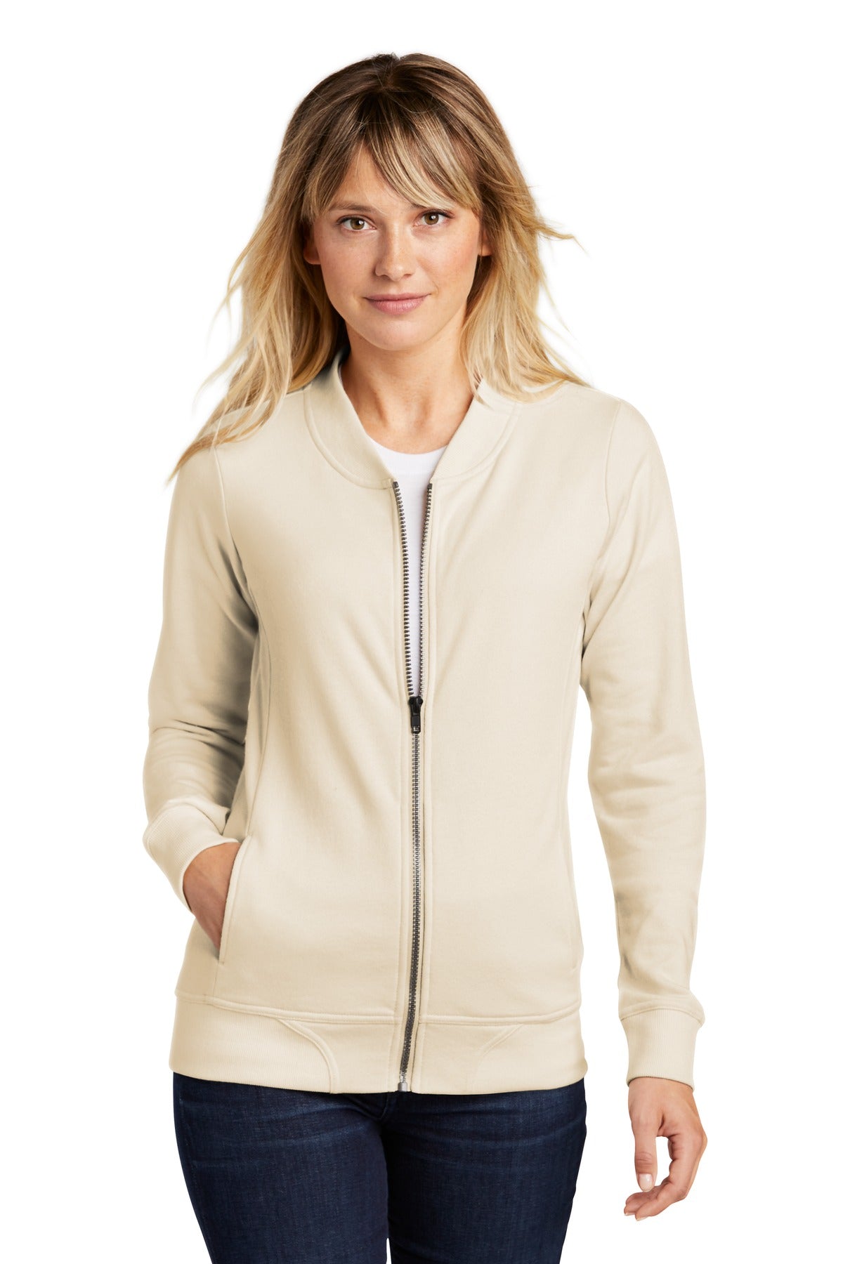 Sport-Tek LST274 Ladies Lightweight French Terry Bomber