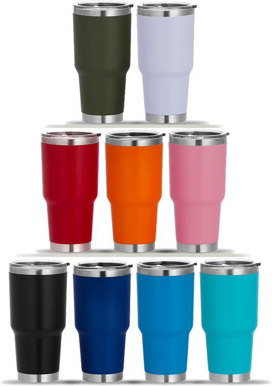 30 Ounce Stainless Steel Tumbler with Lid (Including Laser Engraving)