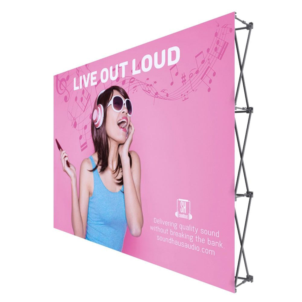 ONE CHOICE® 10 ft. Fabric Pop Up Display