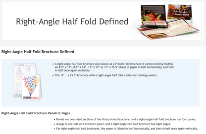 Brochure Tri-Fold / Letter-Fold 8.5" x 11"