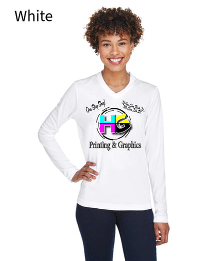 Team 365 TT11WL Ladies' Zone Performance Long-Sleeve T-Shirt - Little Hollywood