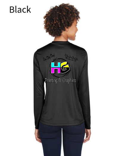 Team 365 TT11WL Ladies' Zone Performance Long-Sleeve T-Shirt - Little Hollywood