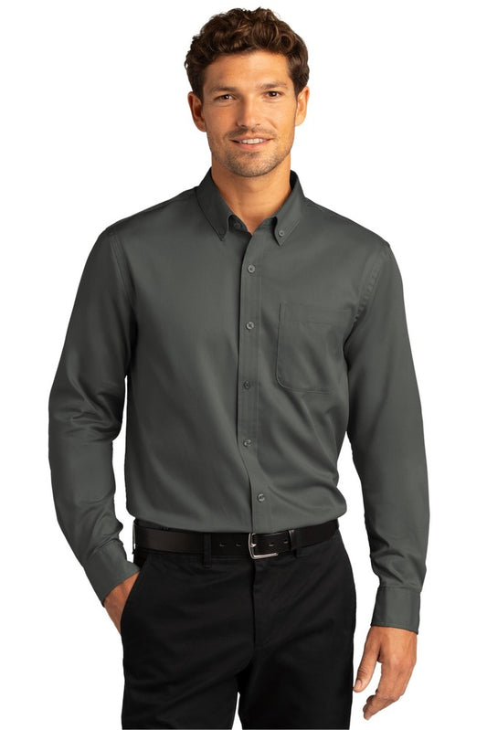 Port Authority W808 Long Sleeve SuperPro ™ React ™ Twill Shirt