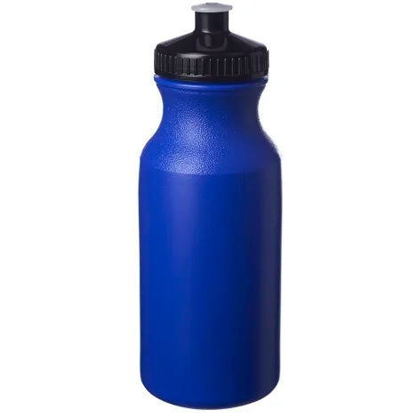 20 Oz Push Cap Sports Water Bottles Single Color Single Location- IC
